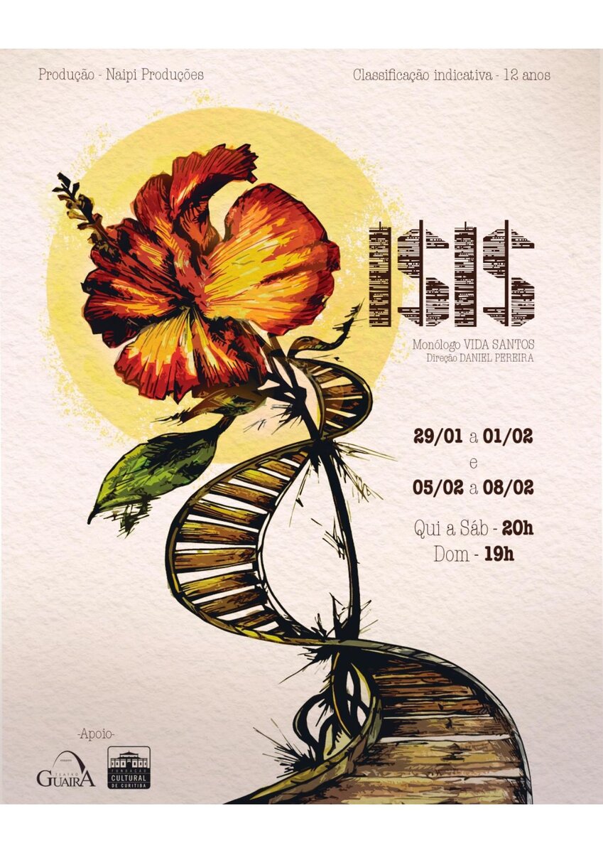 Cartaz do espetáculo Ísis